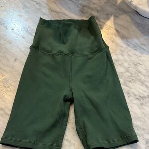 Offline by Aerie Green Ribbed Shorts